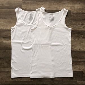 Women’s 2 Tank Top TIME AND TRU White Size XL (16-18) Final Sale!!!